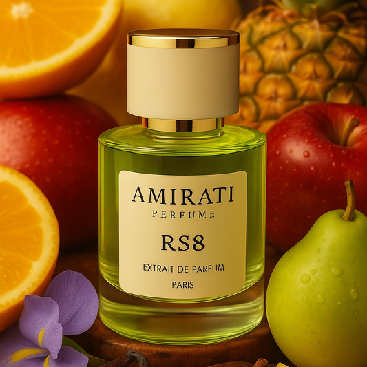 RS8 – extrait de parfum fruité et boisé par Amirati Perfume

RS8 – parfum ananas, cannelle, ambre, vanille et cèdre