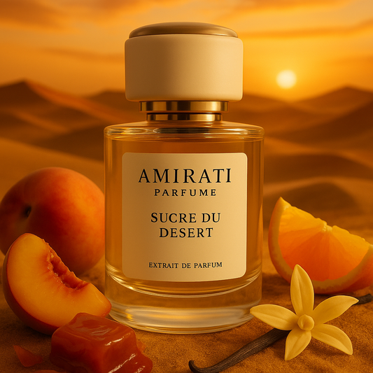 Flacon du parfum Sucre du Désert – Amirati Perfume – extrait sucré et ambré

Parfum à la vanille, caramel, bois et ambre – Sucre du Désert
