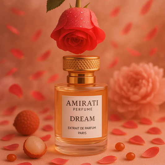 Flacon du parfum Dream – Amirati Perfume – extrait floral et fruité

Parfum à la pivoine, cacao, patchouli et litchi – Dream Amirati
