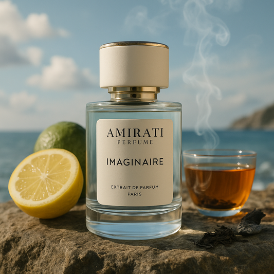 Flacon du parfum Imaginaire – Amirati Perfume – extrait frais et élégant

Parfum aux agrumes, thé noir, ambroxan – Imaginaire Amirati