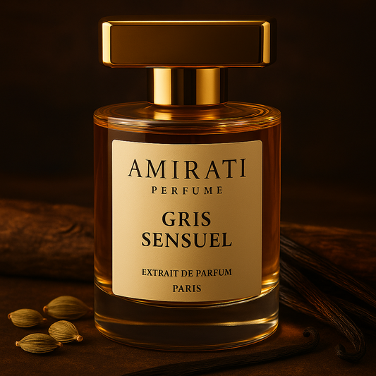 Gris Sensuel – extrait de parfum boisé et poudré par Amirati Perfume

Gris Sensuel – parfum à la cardamome, figue, iris, santal et patchouli