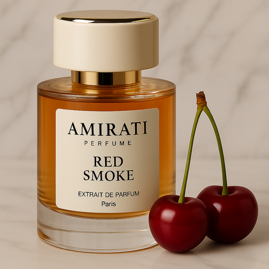 Flacon du parfum Red Smoke – Amirati Perfume – extrait fruité et intense

Parfum cerise, vanille noire, musc blanc – Red Smoke Amirati